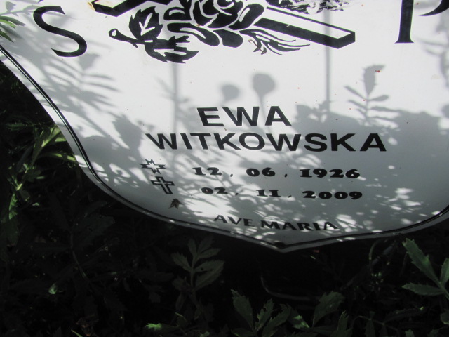 Ewa Witkowska 1926 Bielawa - Grobonet - Wyszukiwarka osób pochowanych