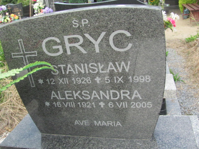 Aleksandra Gryc 1921 Bielawa - Grobonet - Wyszukiwarka osób pochowanych