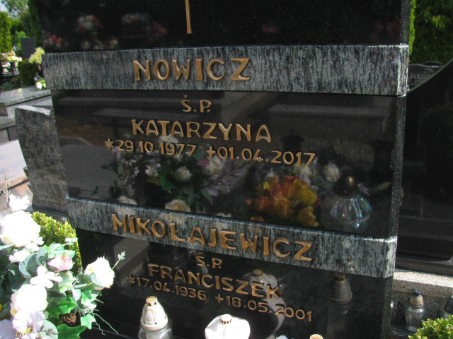 Katarzyna Nowicz 1977 Bielawa - Grobonet - Wyszukiwarka osób pochowanych