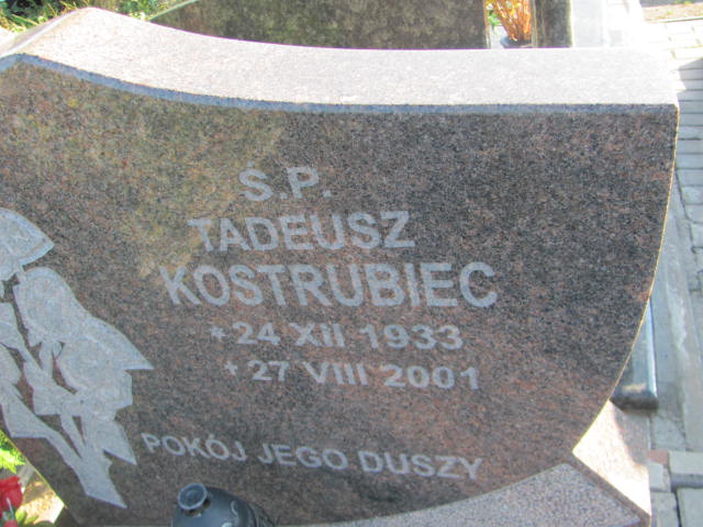 Tadeusz KOSTRUBIEC 1933 Bielawa - Grobonet - Wyszukiwarka osób pochowanych