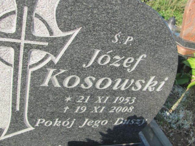 Józef Kosowski 1953 Bielawa - Grobonet - Wyszukiwarka osób pochowanych