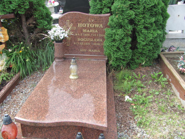 Grób BOGUSŁAWA HOTOWA