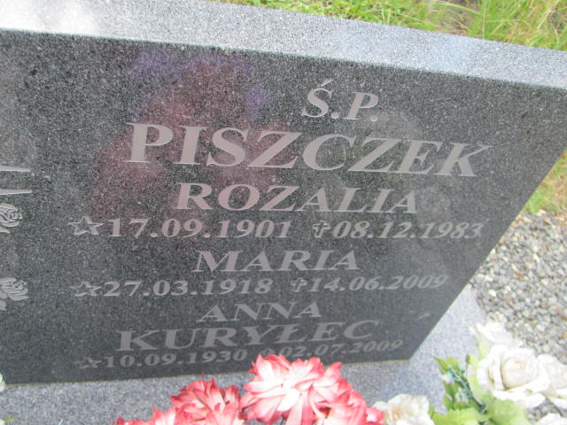 Rozalia PISZCZEK 1901 Bielawa - Grobonet - Wyszukiwarka osób pochowanych