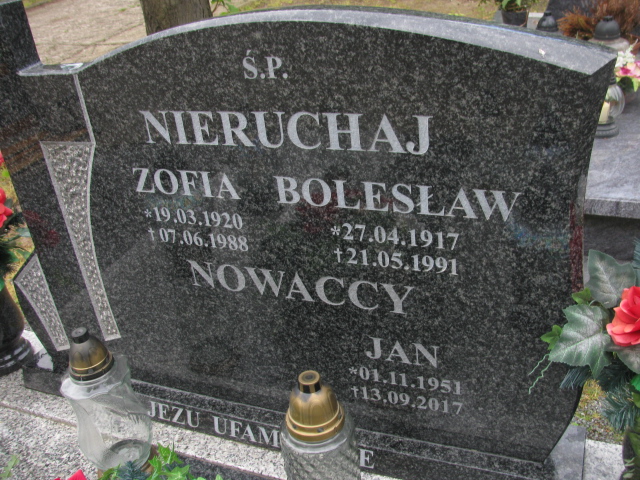 Bolesław NIERUCHAJ 1917 Bielawa - Grobonet - Wyszukiwarka osób pochowanych