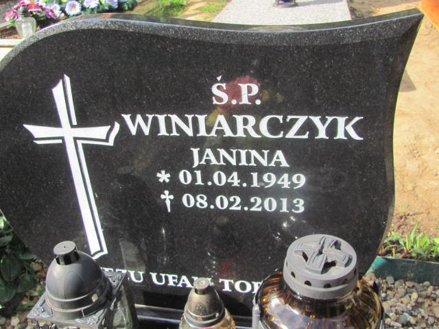 Janina Winiarczyk 1949 Bielawa - Grobonet - Wyszukiwarka osób pochowanych