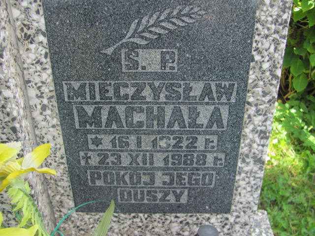Mieczysław MACHAŁA 1922 Bielawa - Grobonet - Wyszukiwarka osób pochowanych