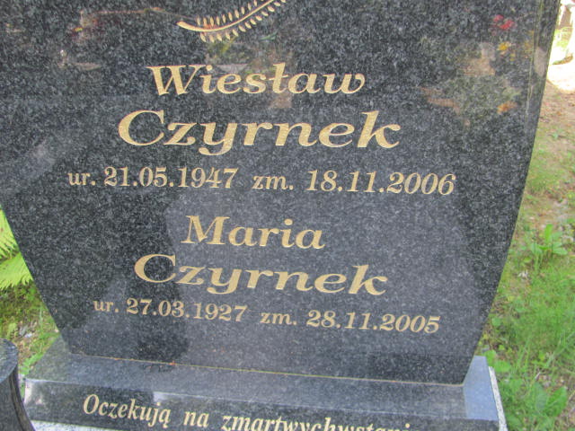 Wiesław Czyrnek 1947 Bielawa - Grobonet - Wyszukiwarka osób pochowanych