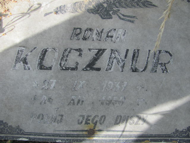 Roman KOCZNUR 1937 Bielawa - Grobonet - Wyszukiwarka osób pochowanych