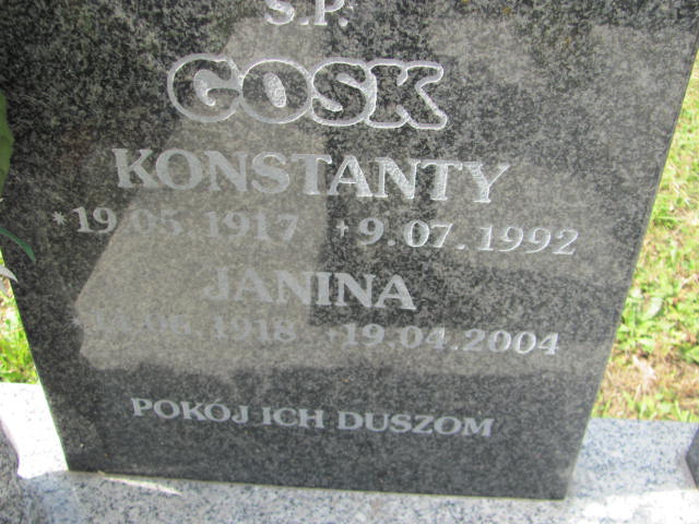 Konstanty GOSK 1917 Bielawa - Grobonet - Wyszukiwarka osób pochowanych
