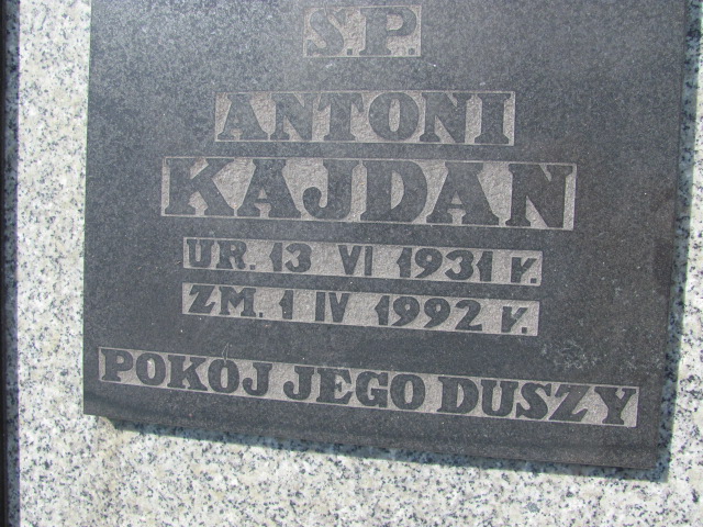 Antoni KAJDAN 1931 Bielawa - Grobonet - Wyszukiwarka osób pochowanych