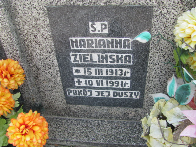 Grób MARIANNA ZIELIŃSKA