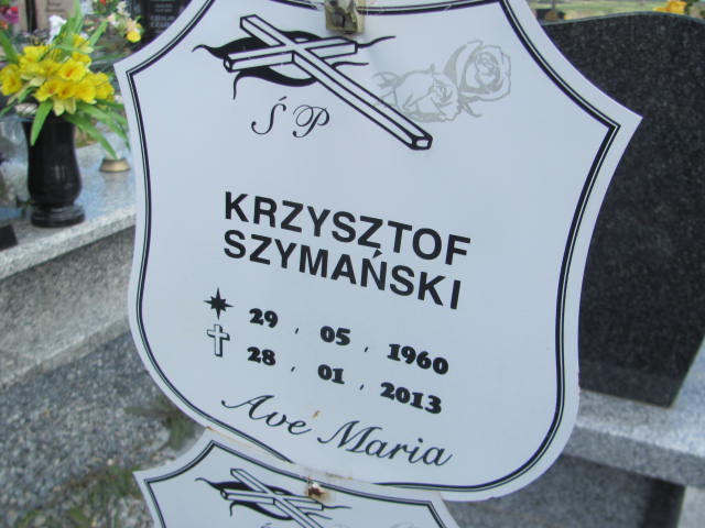 Violetta Szymańska 1963 Bielawa - Grobonet - Wyszukiwarka osób pochowanych