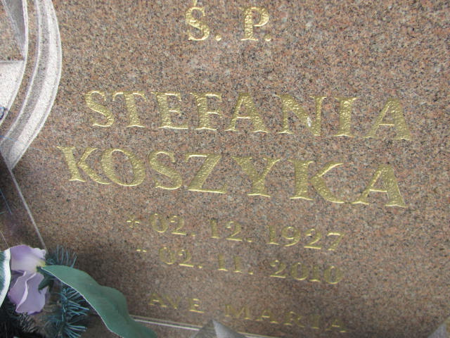 Stefania Koszyka 1927 Bielawa - Grobonet - Wyszukiwarka osób pochowanych