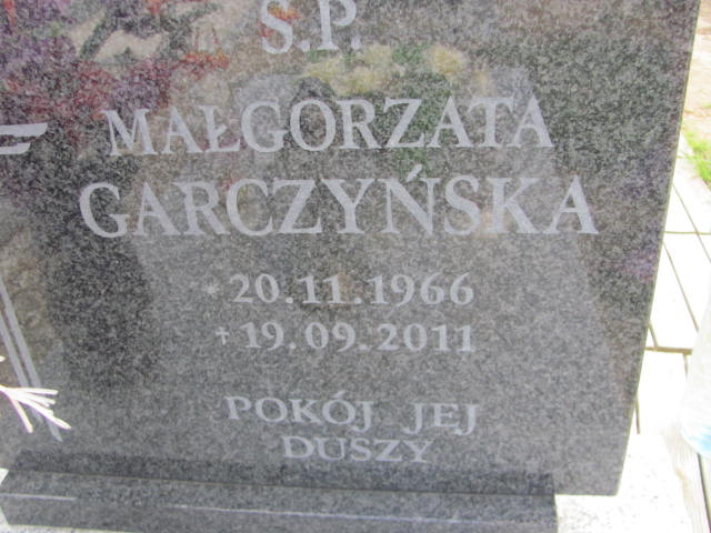 Małgorzata Garczyńska 1966 Bielawa - Grobonet - Wyszukiwarka osób pochowanych